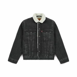 Levi’s black Sherpa ex-boyfriend trucker jacket